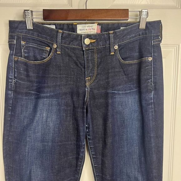 Lucky Brand Dark Wash Mid Rise Lolita Bootcut Stretch Ankle Denim Jeans Size 8 - Picture 3 of 16
